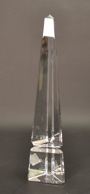 Baccarat Crystal Obelisk With original box. Size : 15": Baccarat Crystal Obelisk With original box. Size : 15" tall With original box. Size : 15" tall