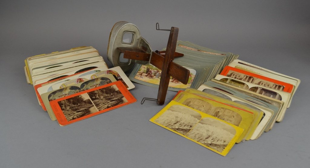 1901 Antique Stereoscope 250 Cards This is a Underwood (1 of 5)