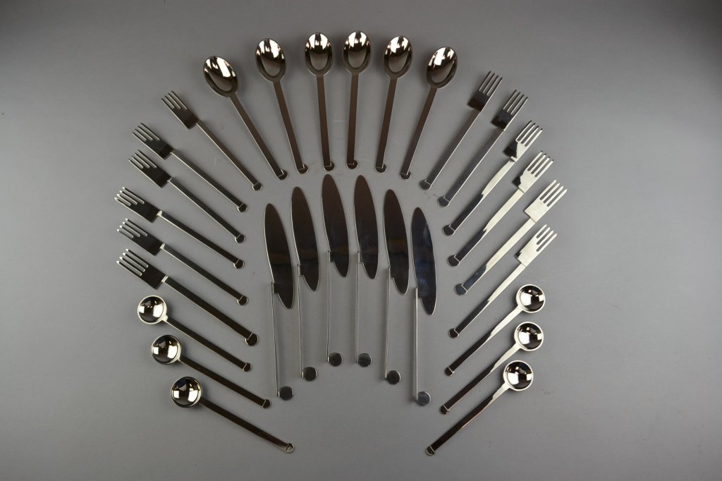Bissell & Wilhite Stanless Flatware Service Set of (30) (1 of 9)