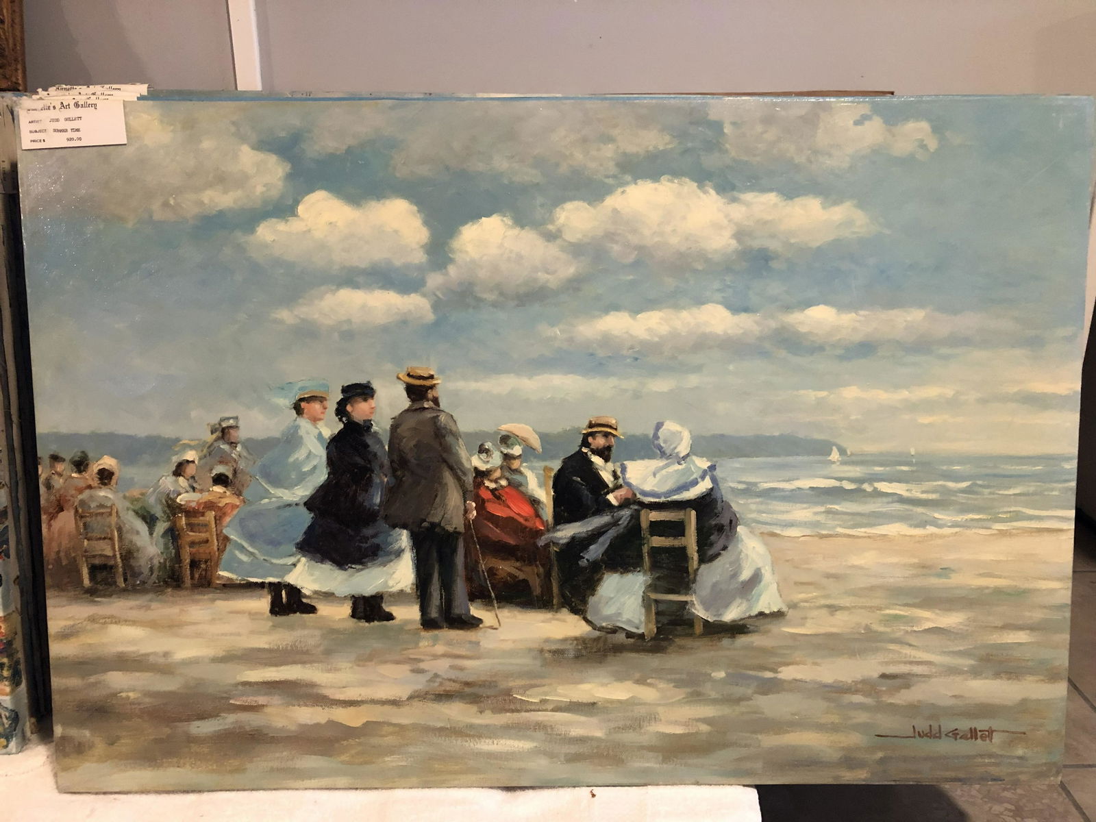 Judd Gallet (20th Century) "Summertime" Original Oil on (1 of 4)