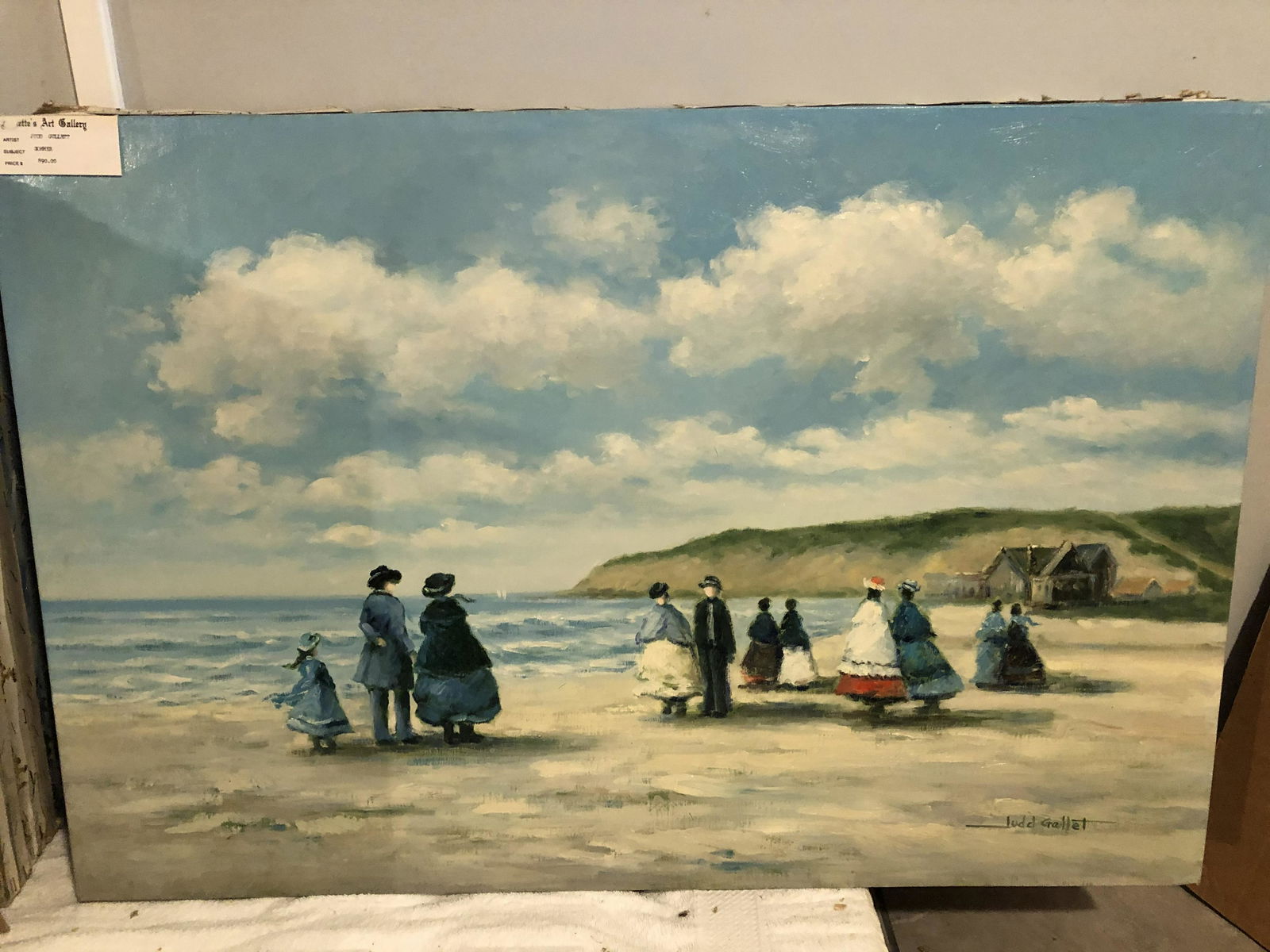 Judd Gallet (20th Century) "Untitled" Original Oil on (1 of 3)