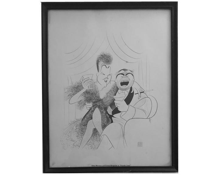 Al Hirshfield print "Private Lives"; Unlikely casting (1 of 2)