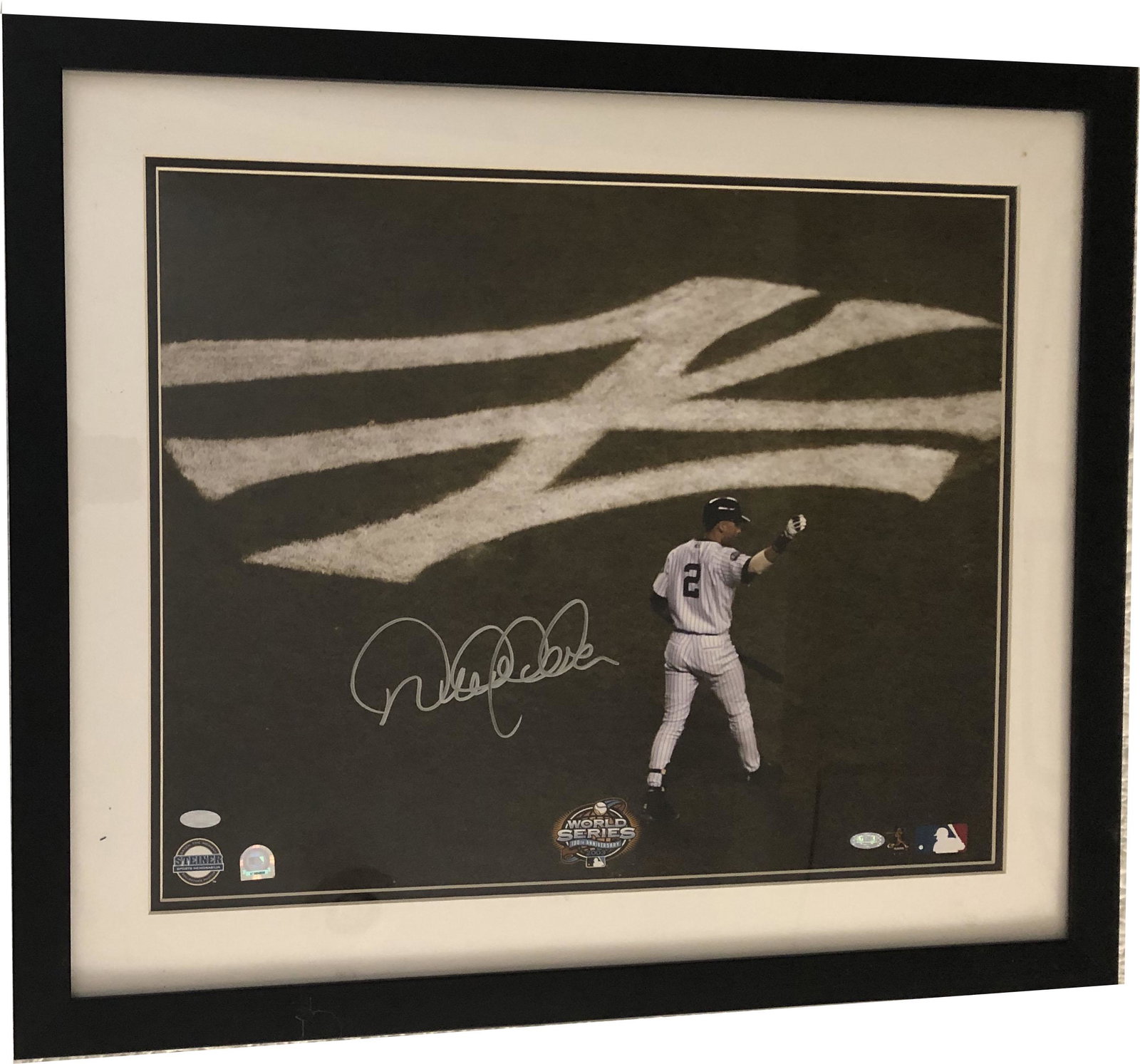 Derek Jeter 2003 Yankees World Series signed: Derek Jeter 2003 Yankees World Series signed; Steiner Sports Memorabilia; AVAILABLE FOR LOCAL PICK UP IN CONNECTICUT