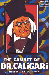 The Cabinet of Dr. Caligari Hollywood Poster: The Cabinet of Dr. Caligari Hollywood Poster; Hand pulled lithograph. (AFI 100 American Movie Poster Classics) Includes certificate of authenticity.Categories: Art of the Movies, Classic Horror