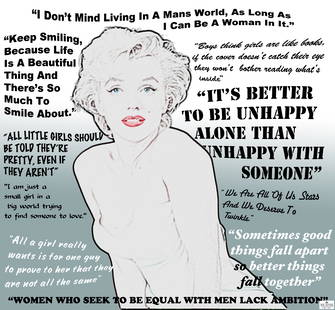 Ms. Monroe Quotes Hollywood Poster: Ms. Monroe Quotes Hollywood Poster; This beautiful hand pulled lithograph was printed with our vintage French press on museum quality paper to last a lifetime. Fits in standard 27Ã—40 frame.