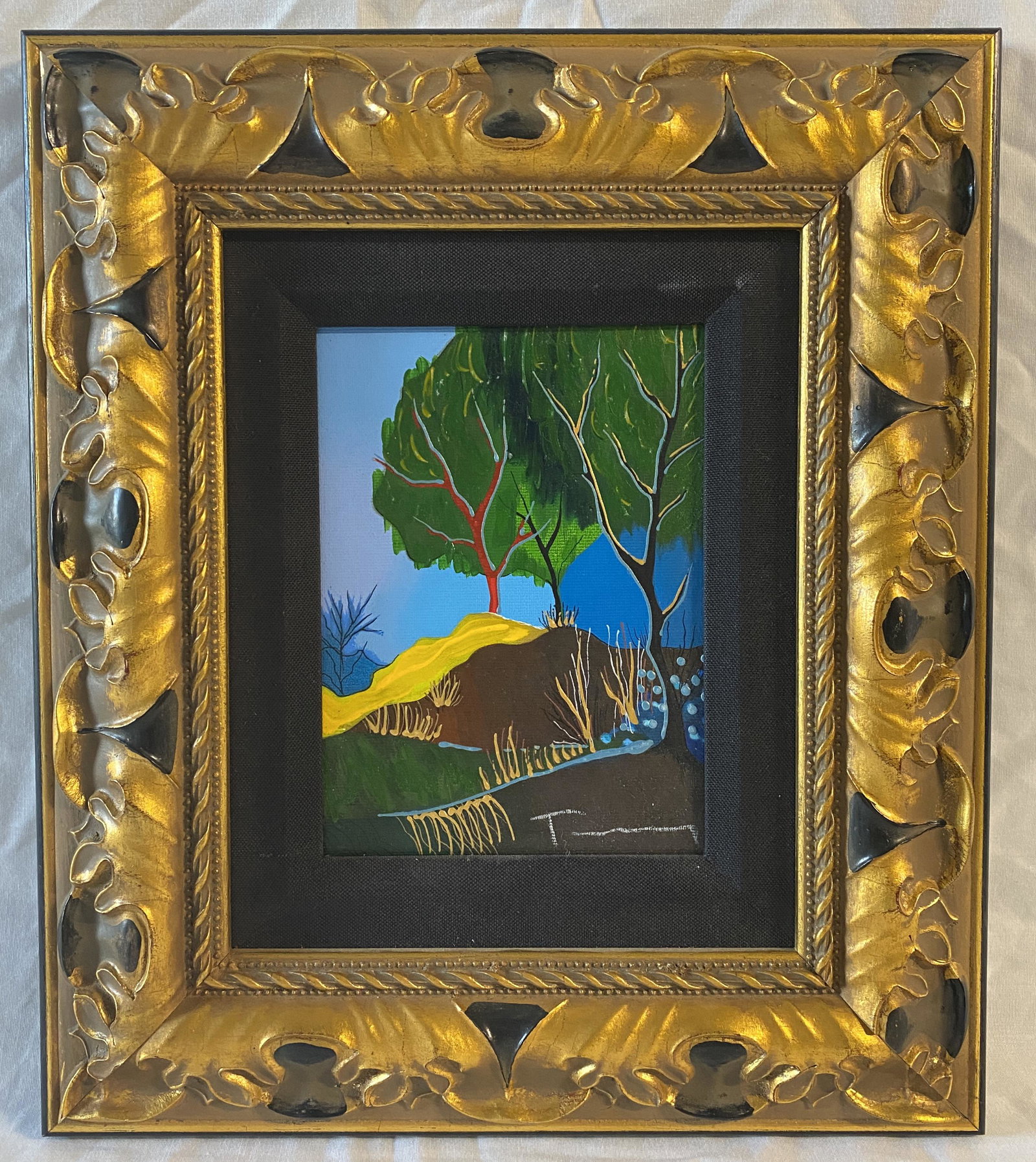 "Rolling Hills" by Itzchak Tarkay: "Rolling Hills" by Itzchak Tarkay; Embellish Serigraph on canvas; LOCAL PICK UP OR SHIPPING FROM AUSTIN, TX