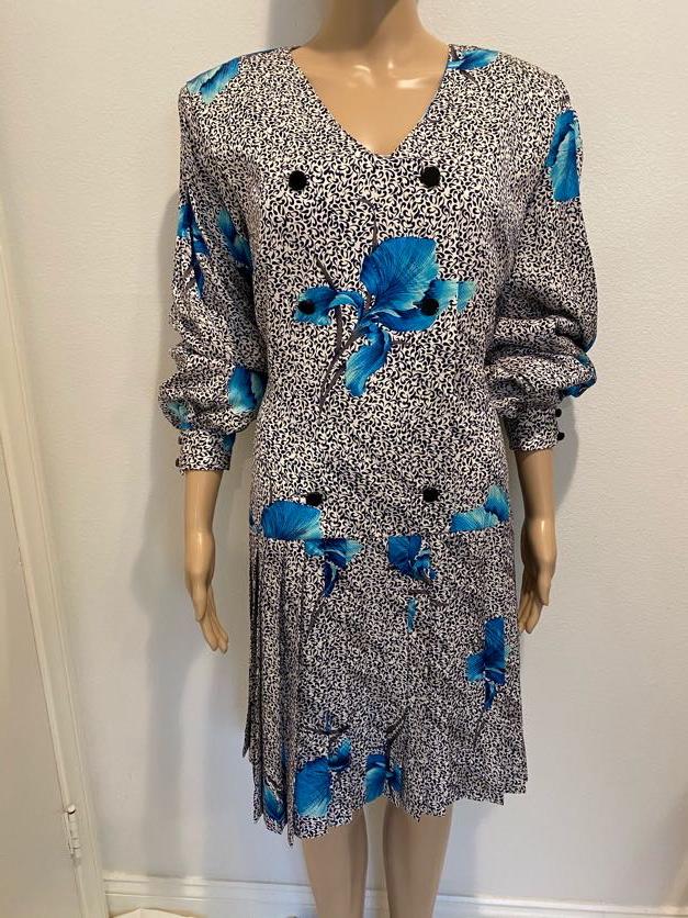 Michael Novarese floral dress size 14 (1 of 3)