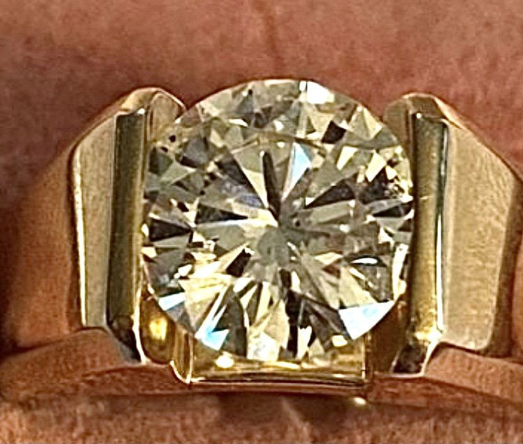 14k Gold Mine Cut Diamond Ring (1 of 7)