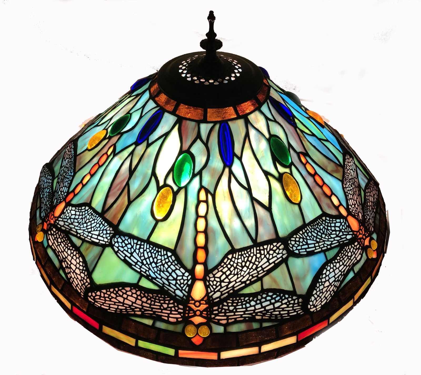 Meyda Tiffany Dragonfly Cone Shape Table Lamp (1 of 5)