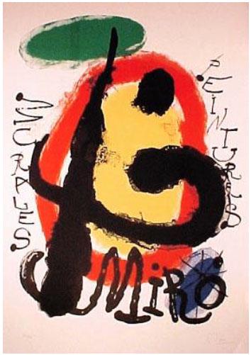 Miro "Peintures Murales" Signed Lithograph (1 of 1)