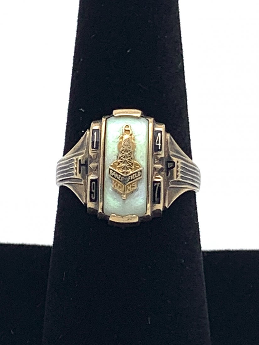 10kt Gold and Mother Pearl Bakersfield Ring (1 of 4)