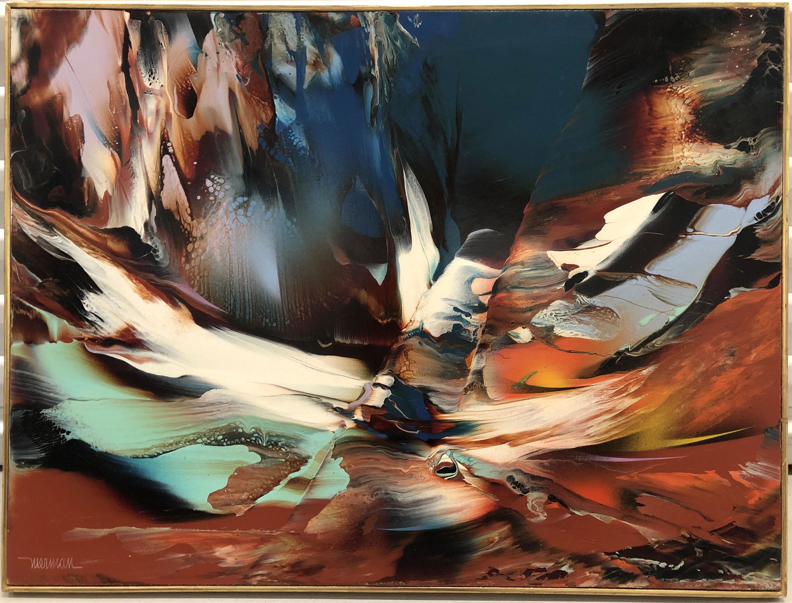 Leonardo Nierman "Tempest" Original Oil Abstract (1 of 3)