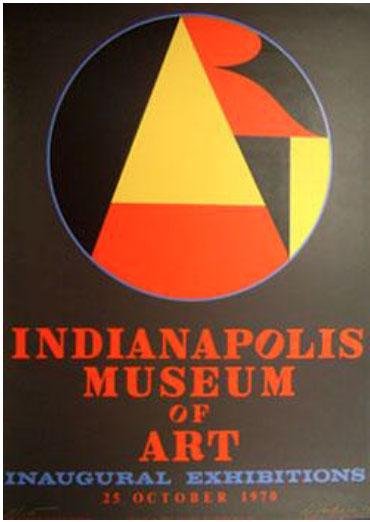 Indiana "Indianapolis Museum of Art" Silk Screen Signed (1 of 1)