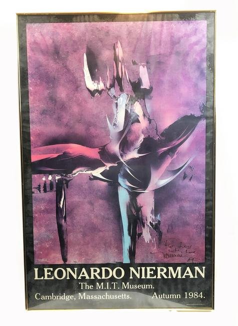 Leonardo Nierman Autumn 1984 MIT Museum Signed Poster (1 of 3)