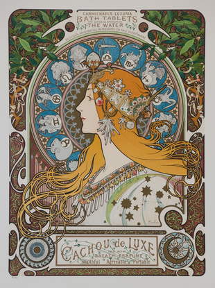 La Dame Aux Camelias 16 Alphonse Mucha Poster Jun 01 13 Stover S Auctions In Nc La Dame Aux Camelias 16 Alphonse Mucha Poster Jun 01 13 Stover S Auctions In Nc