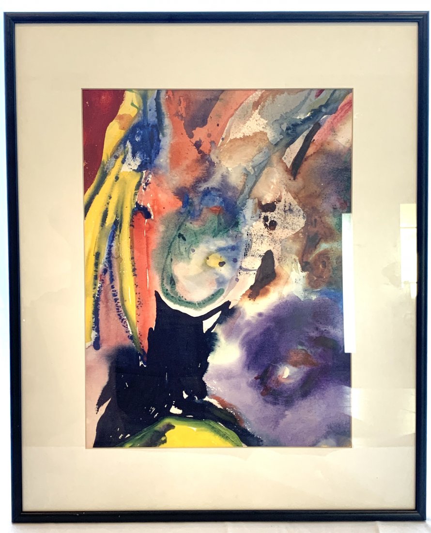 Abstract Watercolor - Unknown Artist (1 of 3)