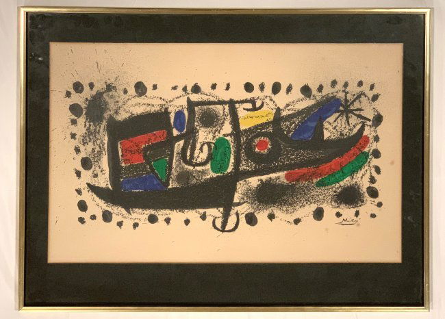 Joan Miro Lithograph Titled Star Scene (1 of 3)