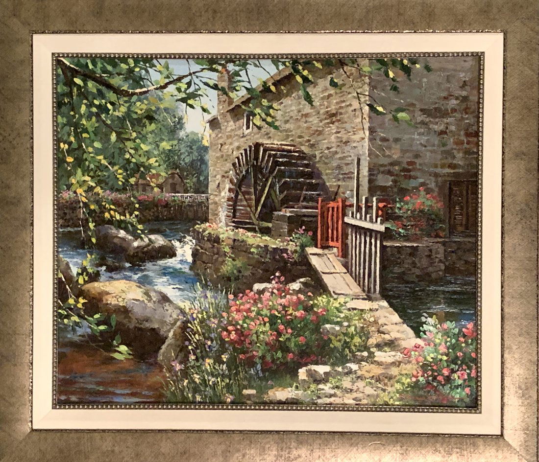 Sung Sam Park “Mill House” Oil on Canvas (1 of 3)