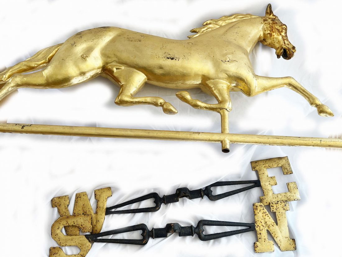 19 c Ethan Allen Style Running Horse Weathervane (1 of 6)