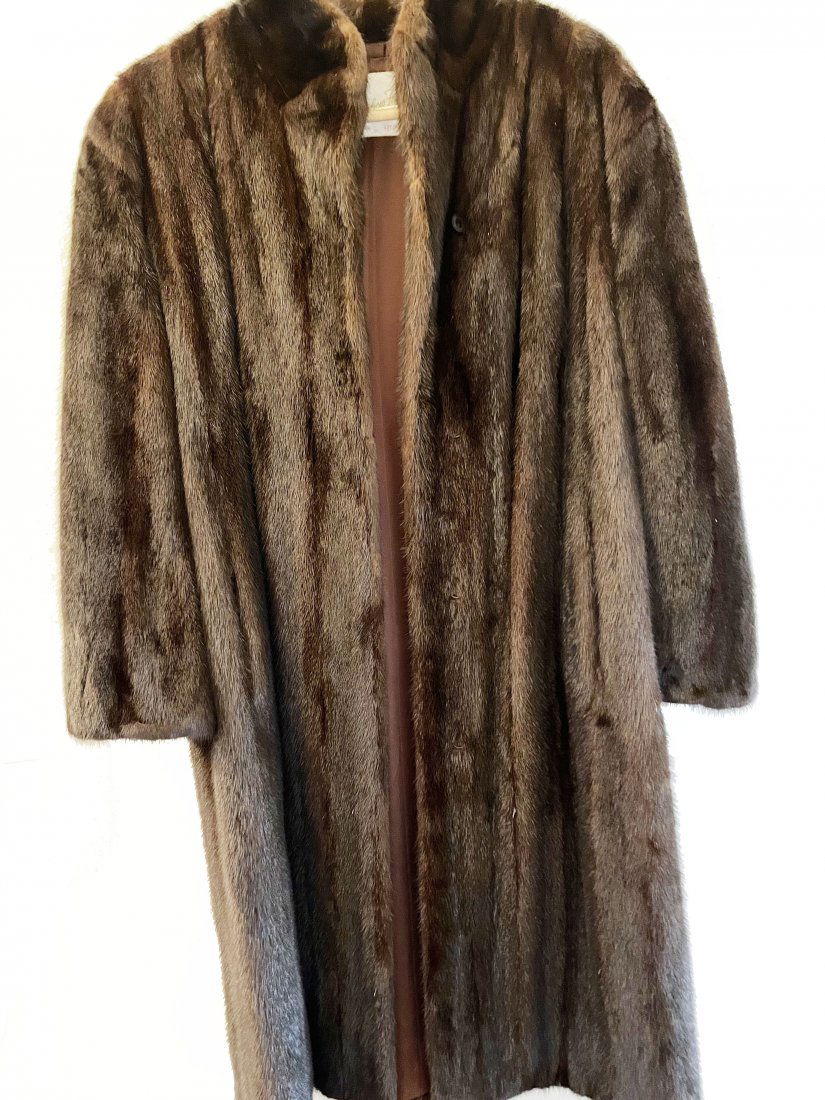 Vintage Fur Coat - Womens Long approx. Medium (1 of 2)