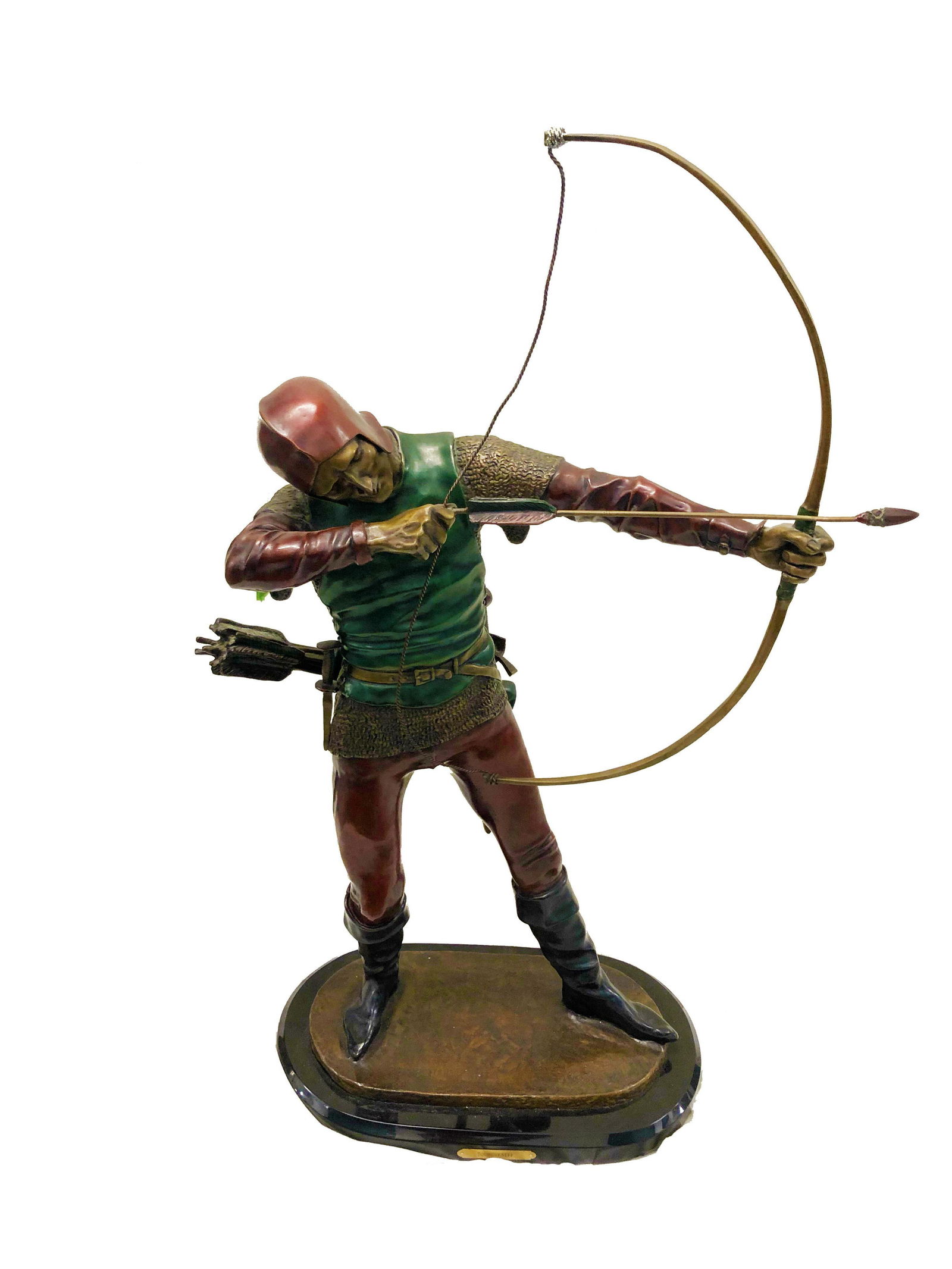 Pierre Tourgueneff, Russian bronze sculpture of a (1 of 6)