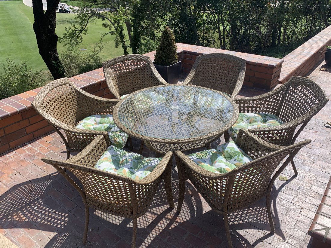 Outdoor Woven Wicker Dining Set (1 of 2)