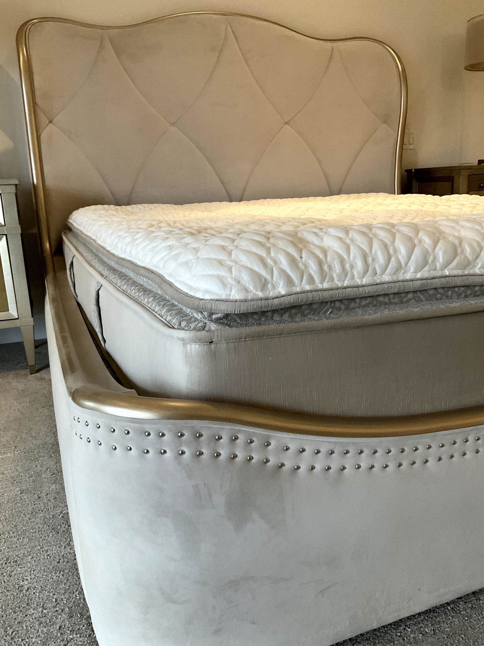 Caracole King Size Bed Frame & Chattam & Wells Mattress (1 of 6)