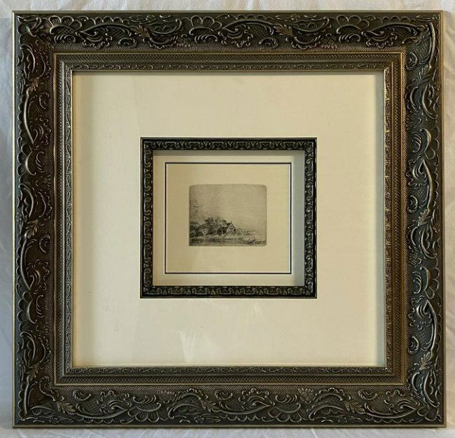 "Landscape With a Cow Drinking" by Rembrandt Van Rijn (1 of 5)