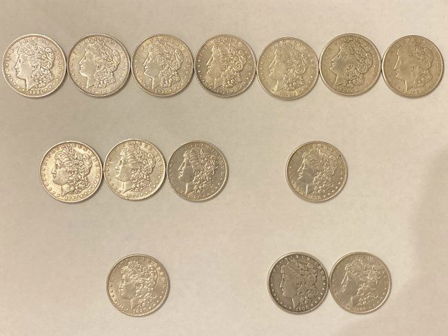 Morgan Silver Dollar Lot (14pc) (1 of 3)