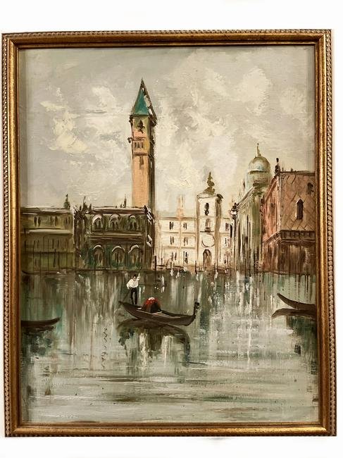 Original Italian Art Unsigned 16 x 20 (1 of 3)