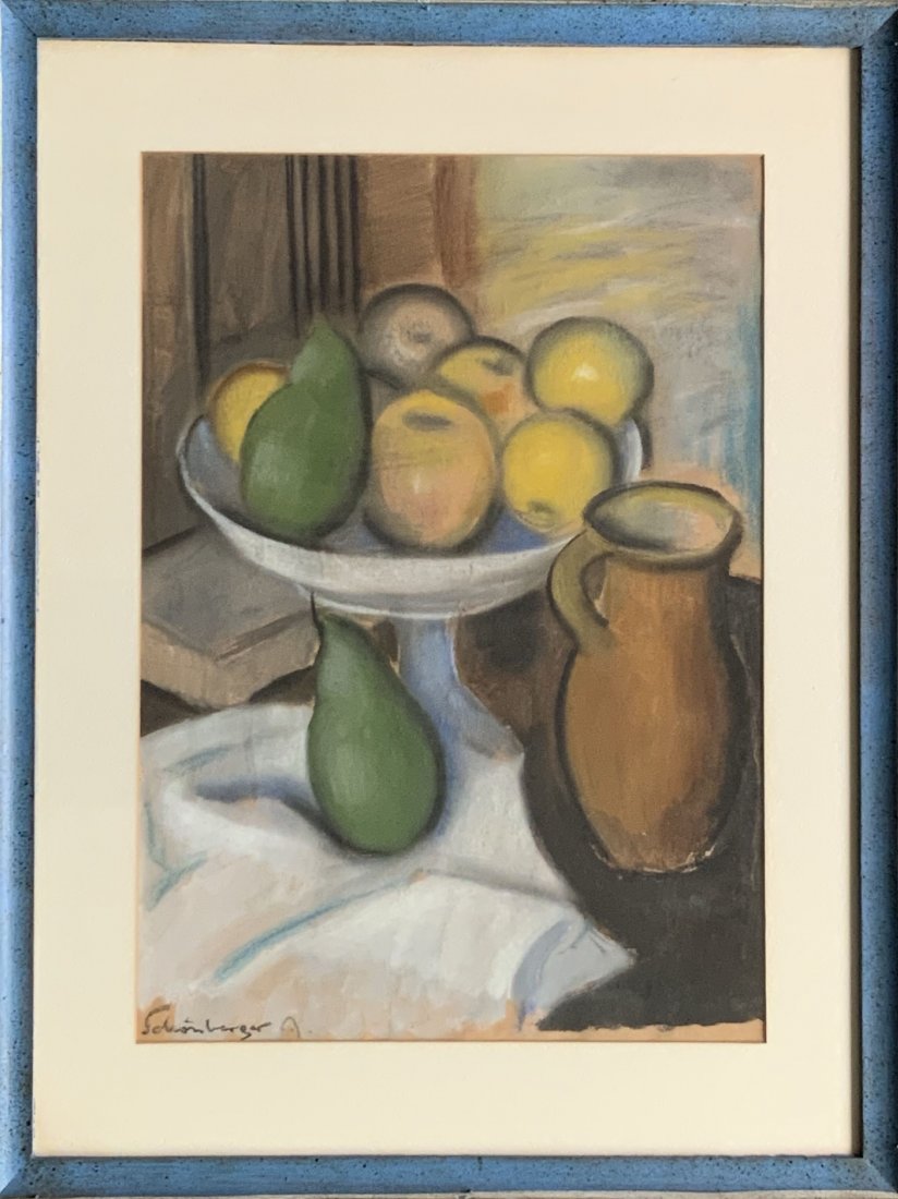 Armand Schonberger Fruit Basket Pastel on Paper (1 of 4)