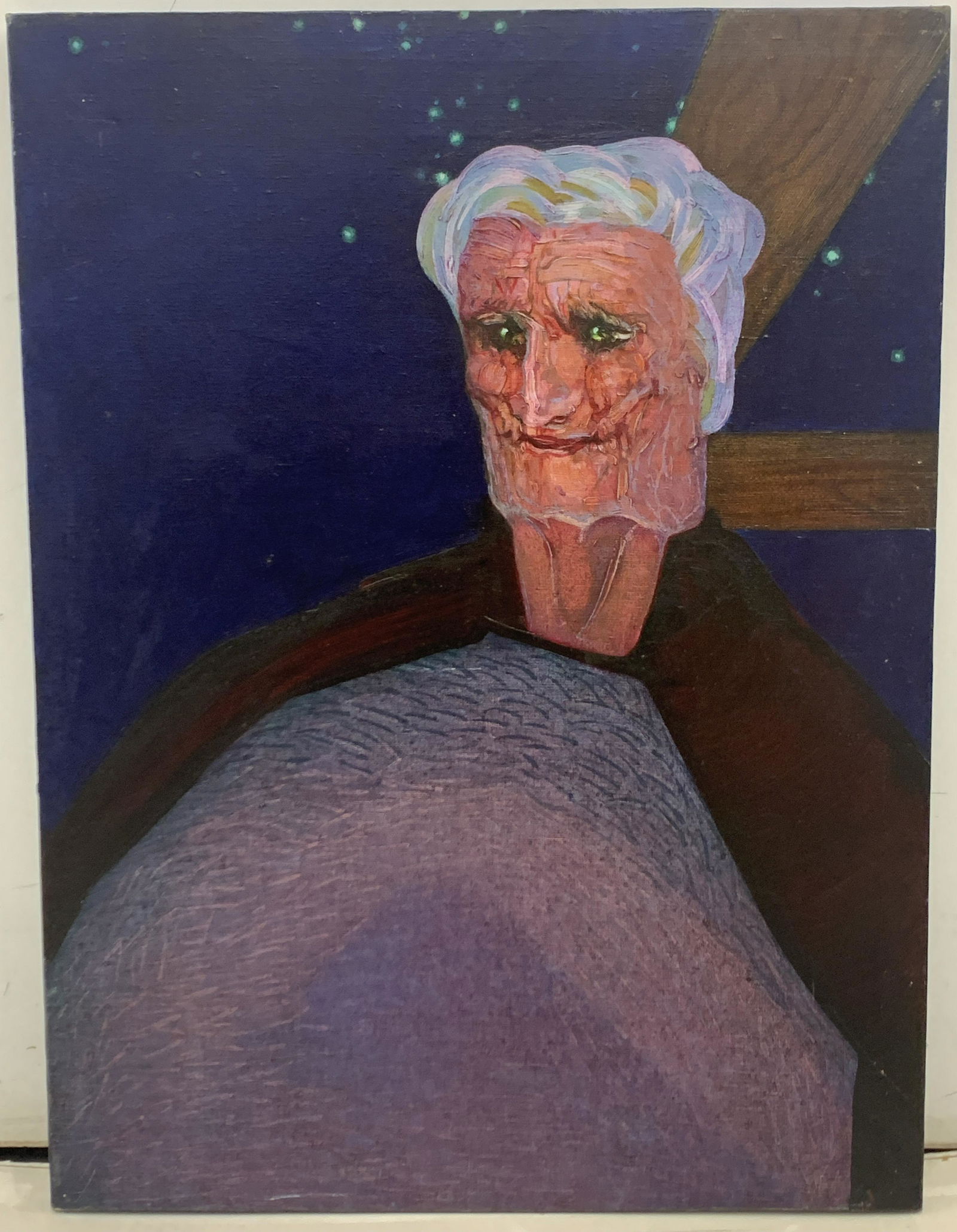 Anselmo Francesconi "Blue Man" Original Painting (1 of 3)