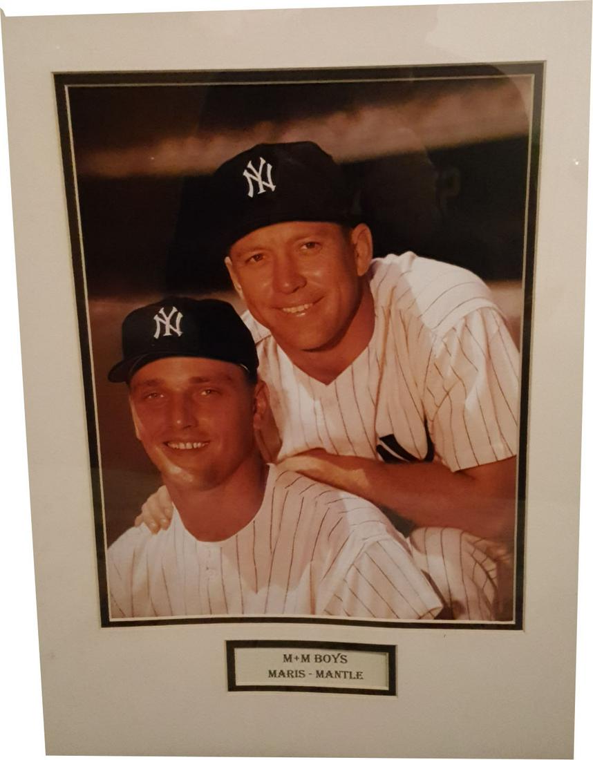 M&M Boys print: M and M boys' Mantel and Maris Yankee Teammates from 1960 to 1966; AVAILABLE FOR LOCAL PICK UP IN CONNECTICUT