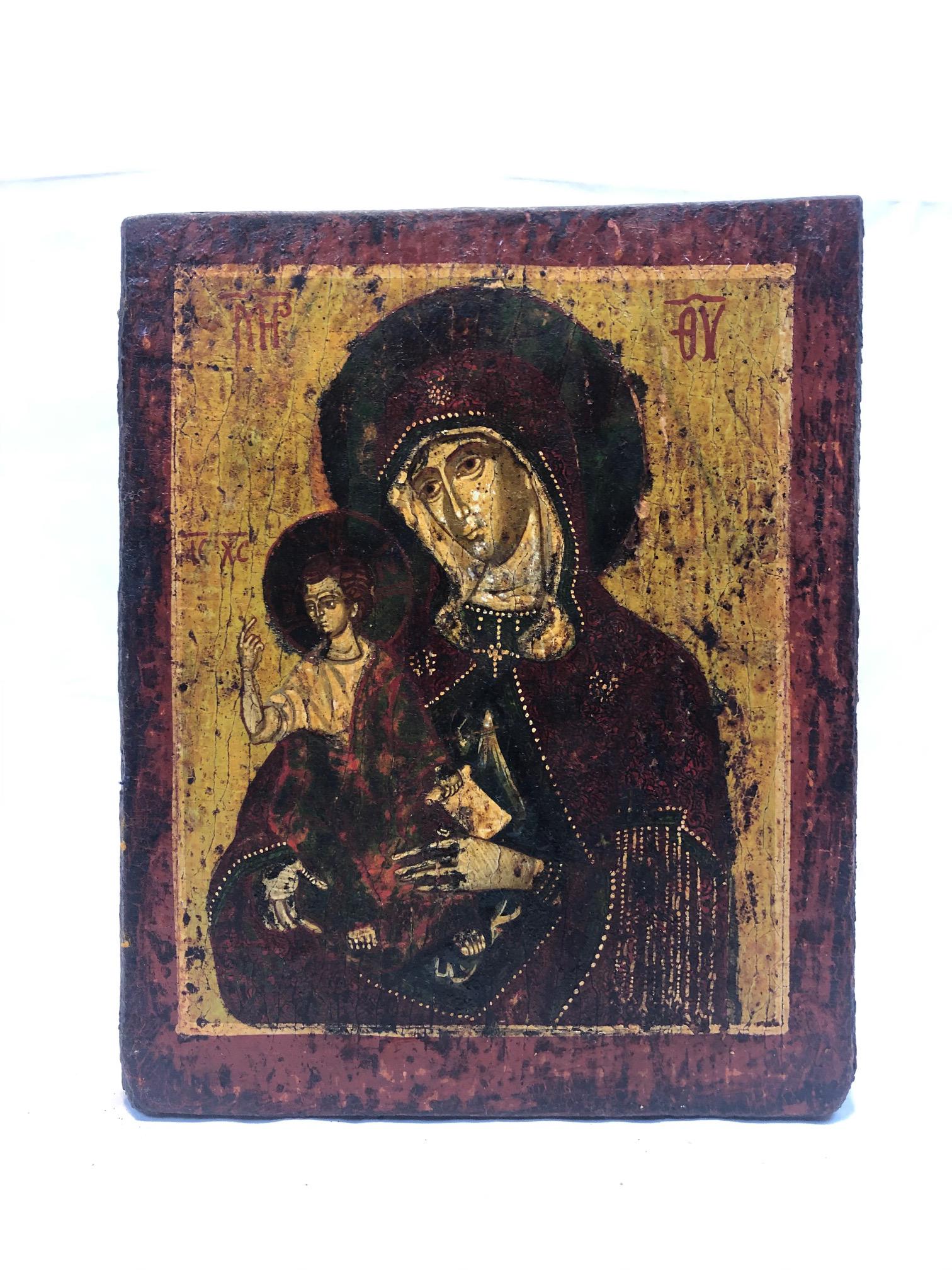 Religious Icon: The Virgin and Child (1 of 5)