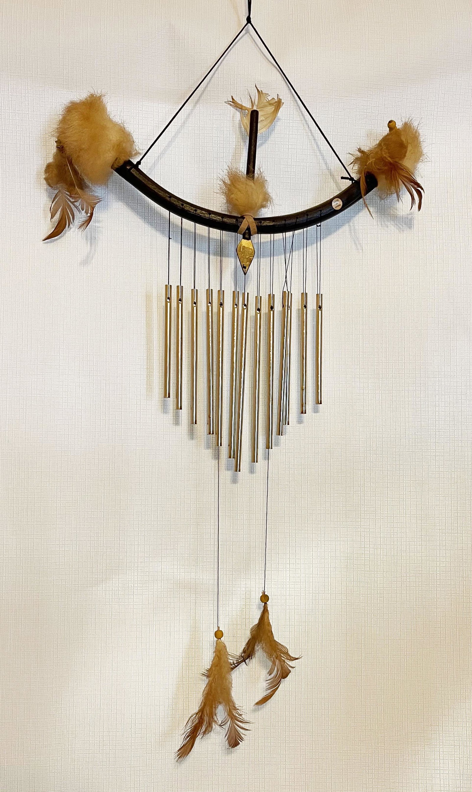 Native American Wind Chine with Small Arrow Detail: Native American Wind Chine with Small Arrow Detail; THIS LOT IS LOCATED AND SHIPPING FROM FARMINGTON, CT.