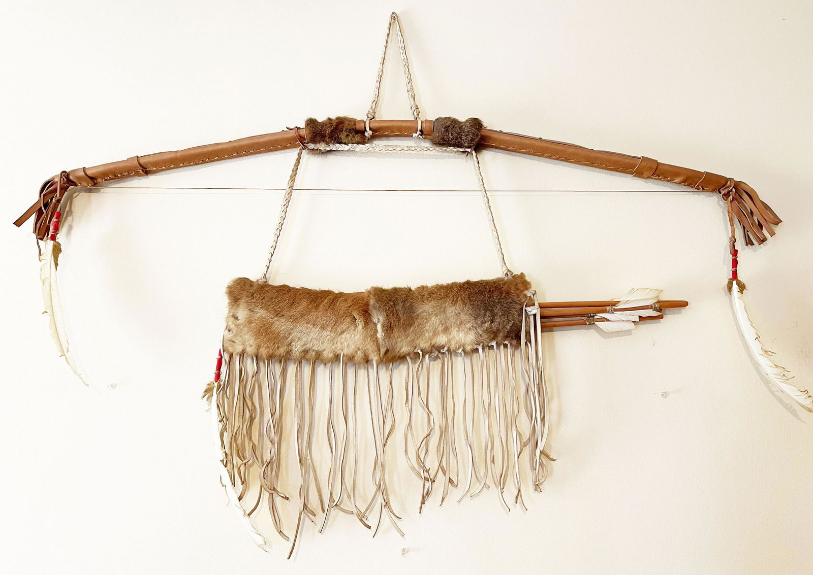 Handmade Bow and Arrow (4 arrows 26" each) (1 of 8)