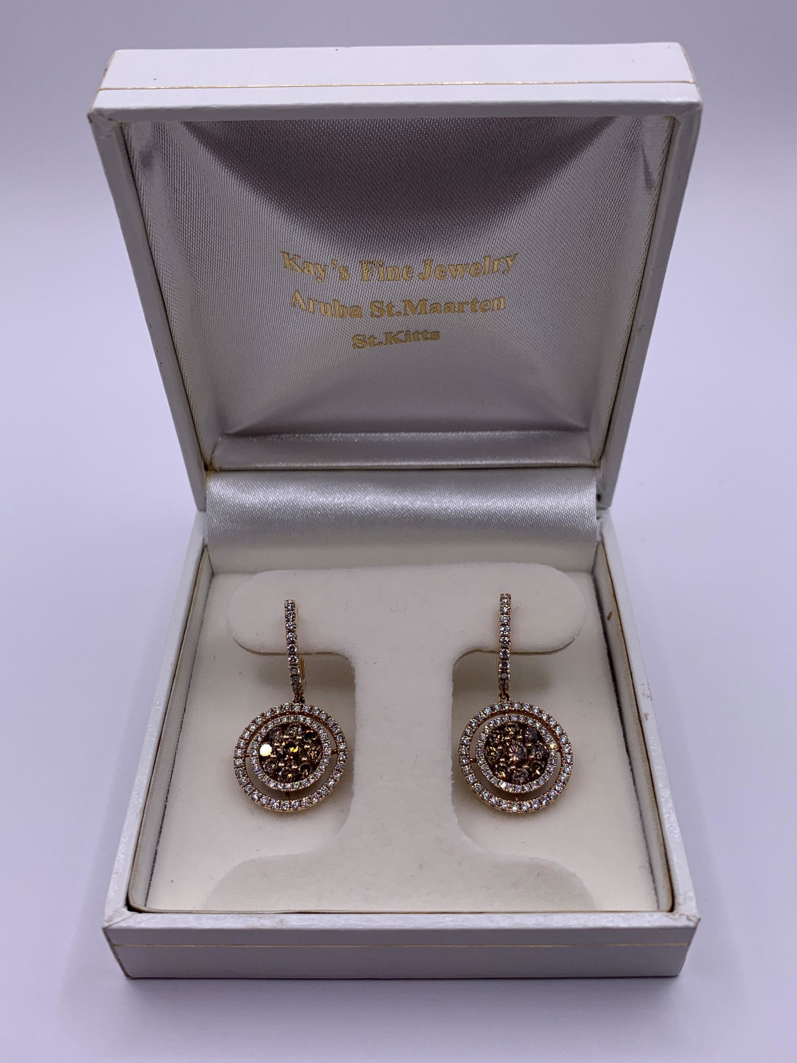 14kt Rose Gold and Diamond Earrings (1 of 5)
