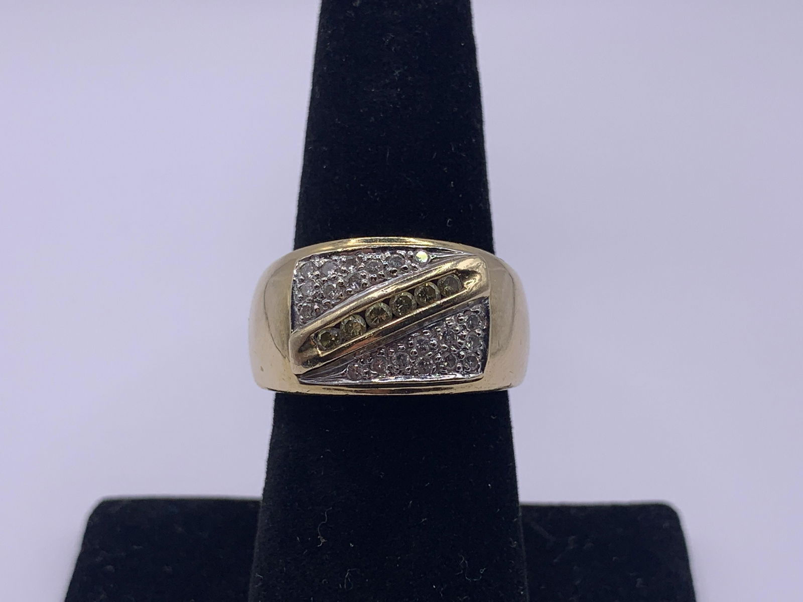 14kt Yellow Gold and Diamond Ring (1 of 4)