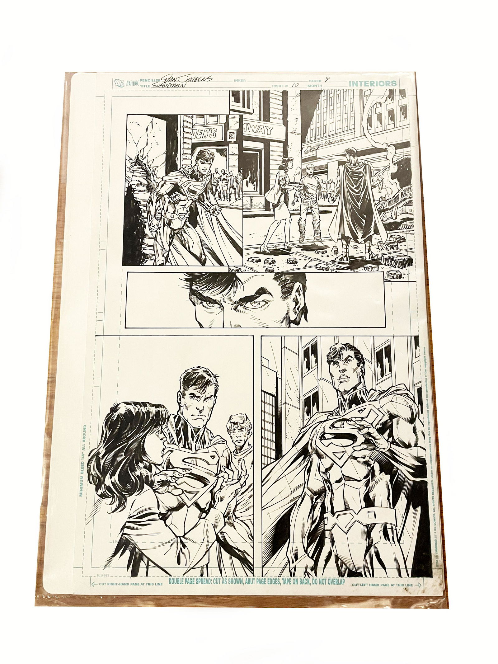 Dan Jurgens Original Comic Art Page 9 Issue #10 (1 of 4)