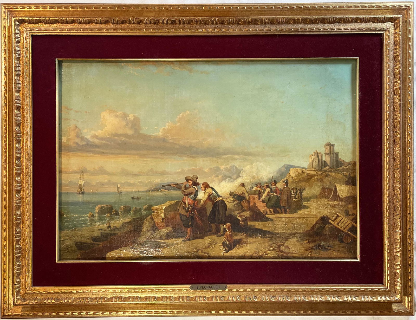 Pachaubes, Eugene (born 1855) Painting with COA (1 of 8)