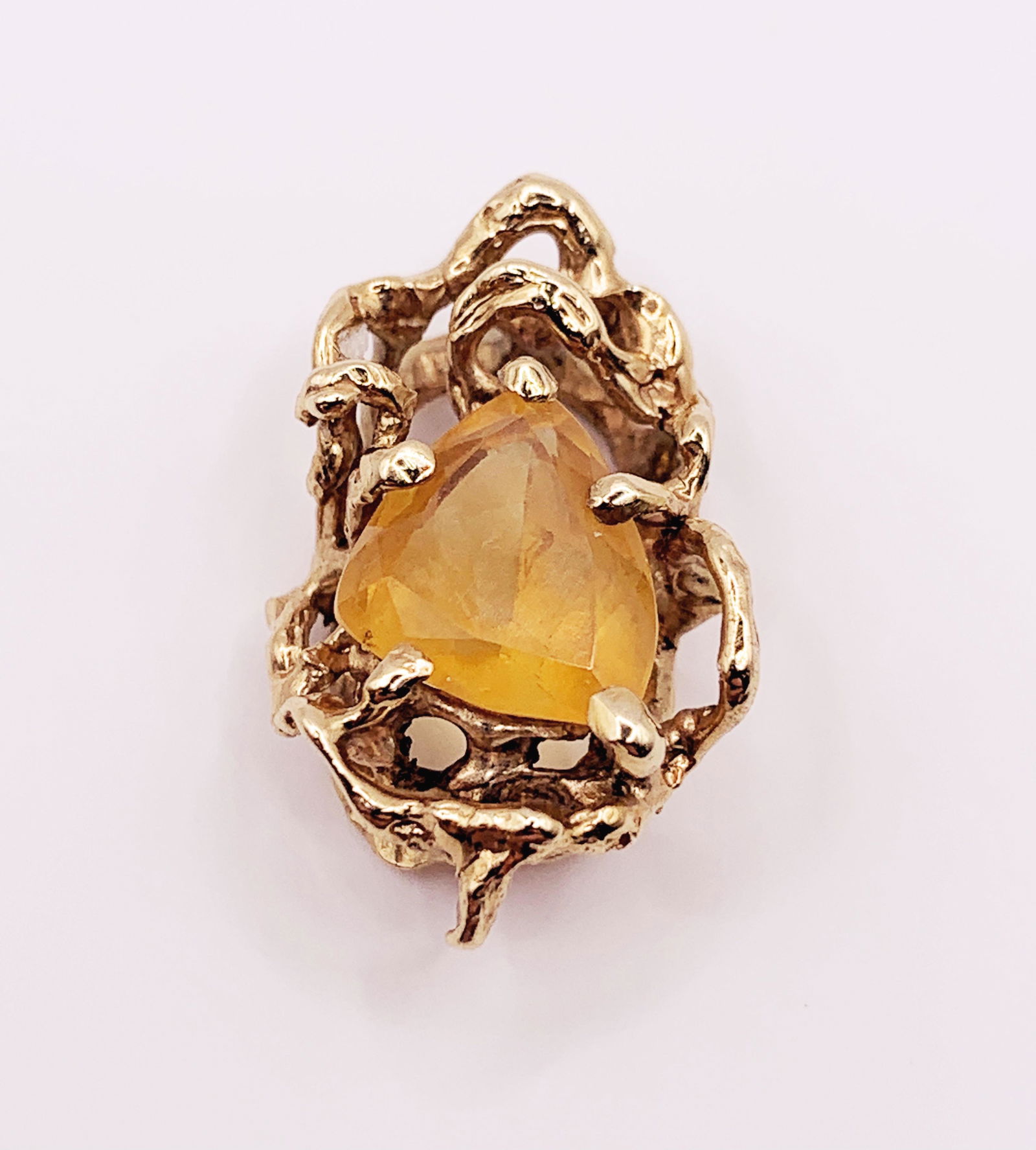 14kt Yellow Gold and Citrine Pendant (1 of 1)