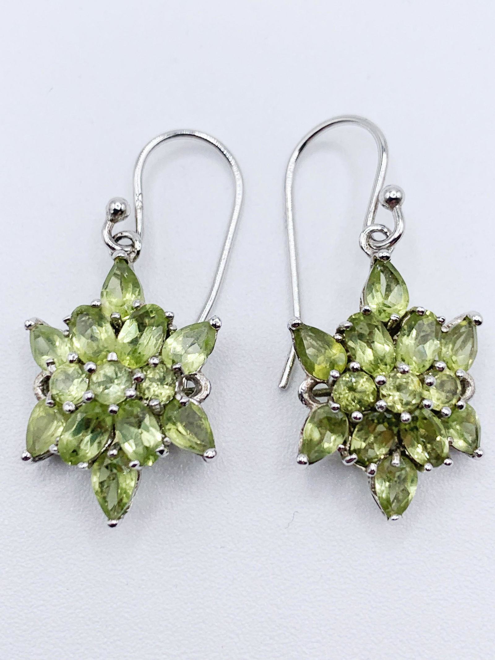925 Silver and Peridot Earrings (1 of 3)