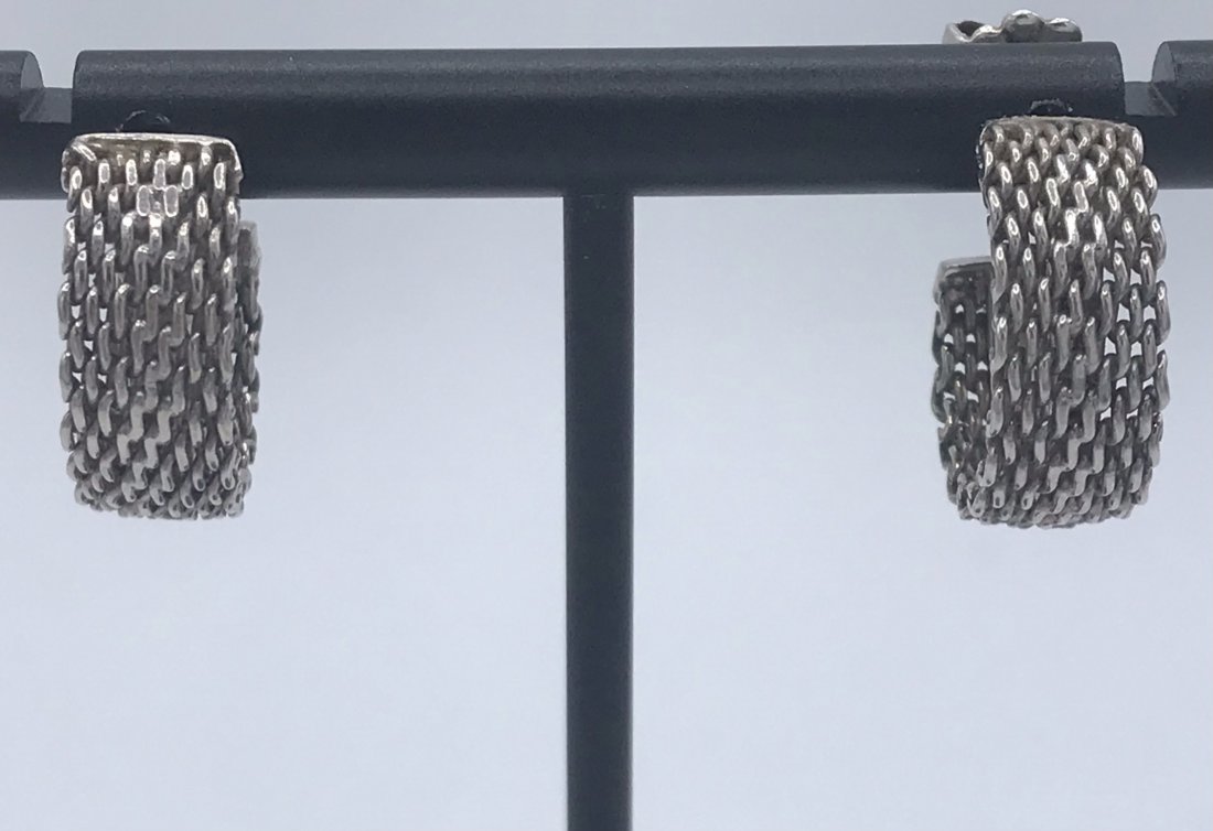 Tiffany & Co. Mesh Earings (1 of 3)