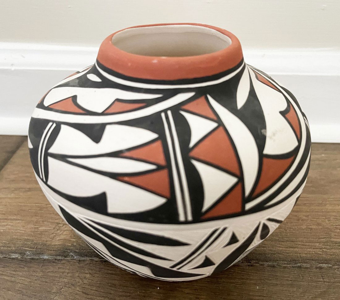 Norma Jean Acoma Pueblo Hand Painted Pottery '98 (1 of 3)