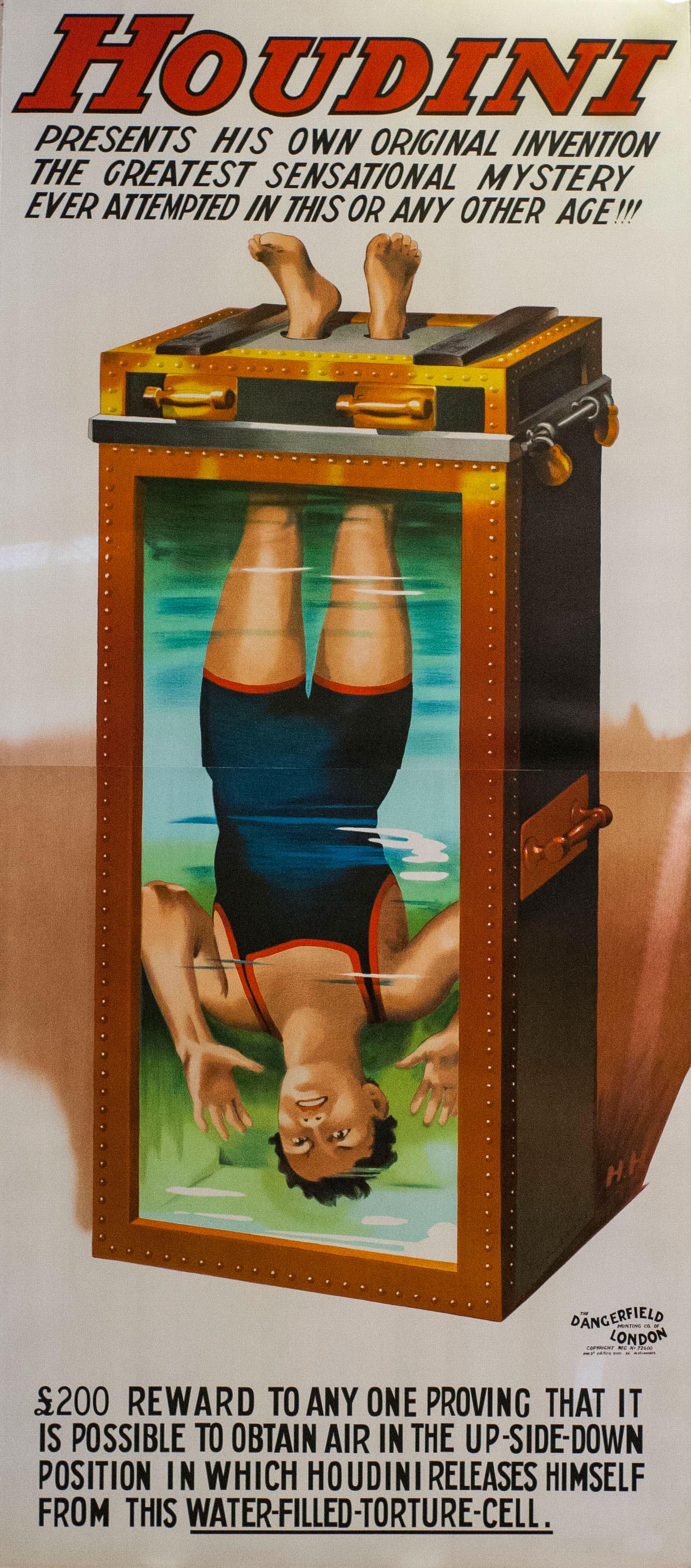 Houdini-Water Torture Cell Poster (1 of 1)
