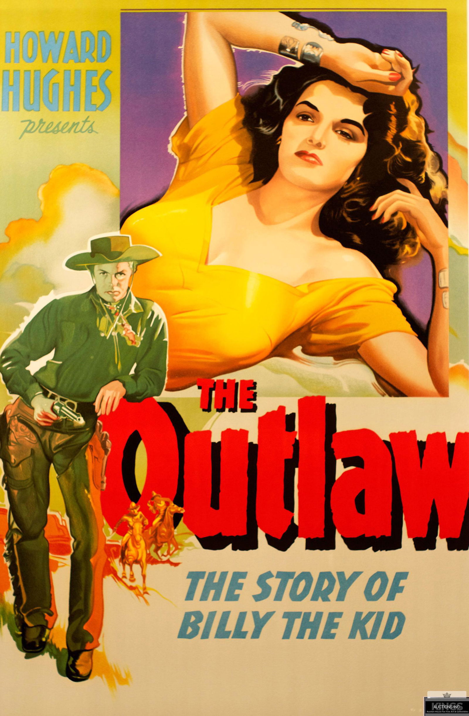 The Outlaw Hollywood Poster: The Outlaw Hollywood Poster; Hand pulled lithograph. (AFI 100 American Movie Poster Classics) Includes certificate of authenticity.Categories: Art of the Movies, Action / Adventure, Drama, View All Ar