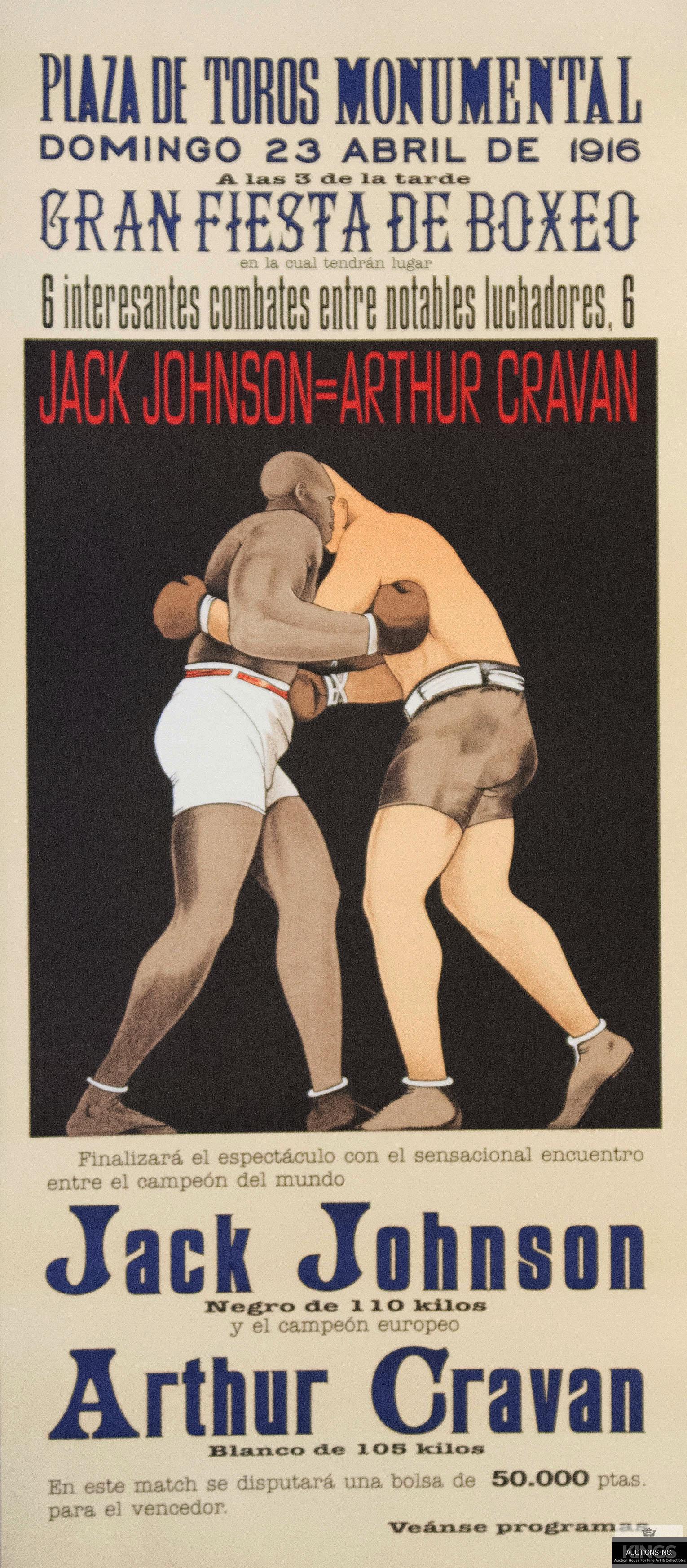 Johnson vs Cravan Sports Poster (1 of 1)