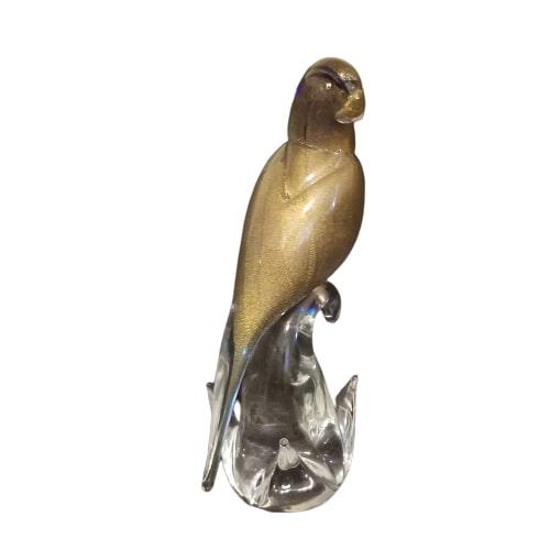 Gold Murano Glass Parrot Figurine LE 251/750 (1 of 5)