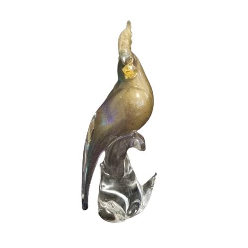 Gold Murano Glass Parrot Figurine LE 251/750 (1 of 5)