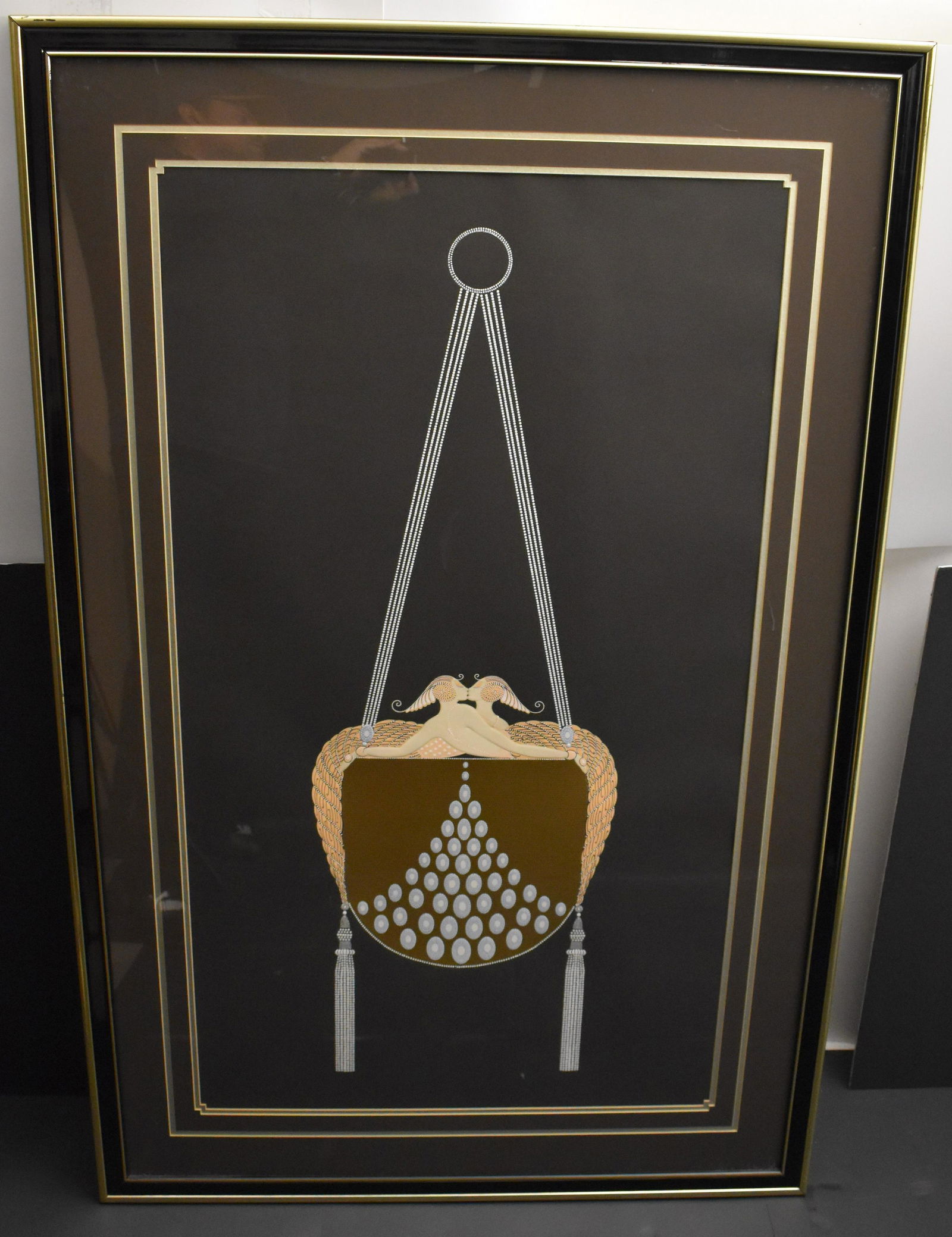 Erte - Embossied Serigraph "Clasp", 1983 LE (1 of 2)